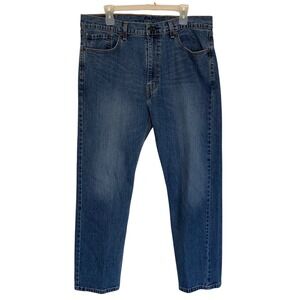 Levi Strauss Co‎ 505 Jeans Mens W38 L30 Blue Straight Fit Denim Pants Dark Wash